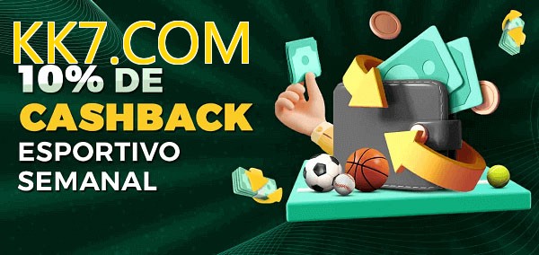 10% de bônus de cashback na KK7.COM