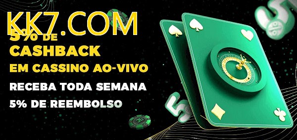 Promoções do cassino ao Vivo KK7.COM